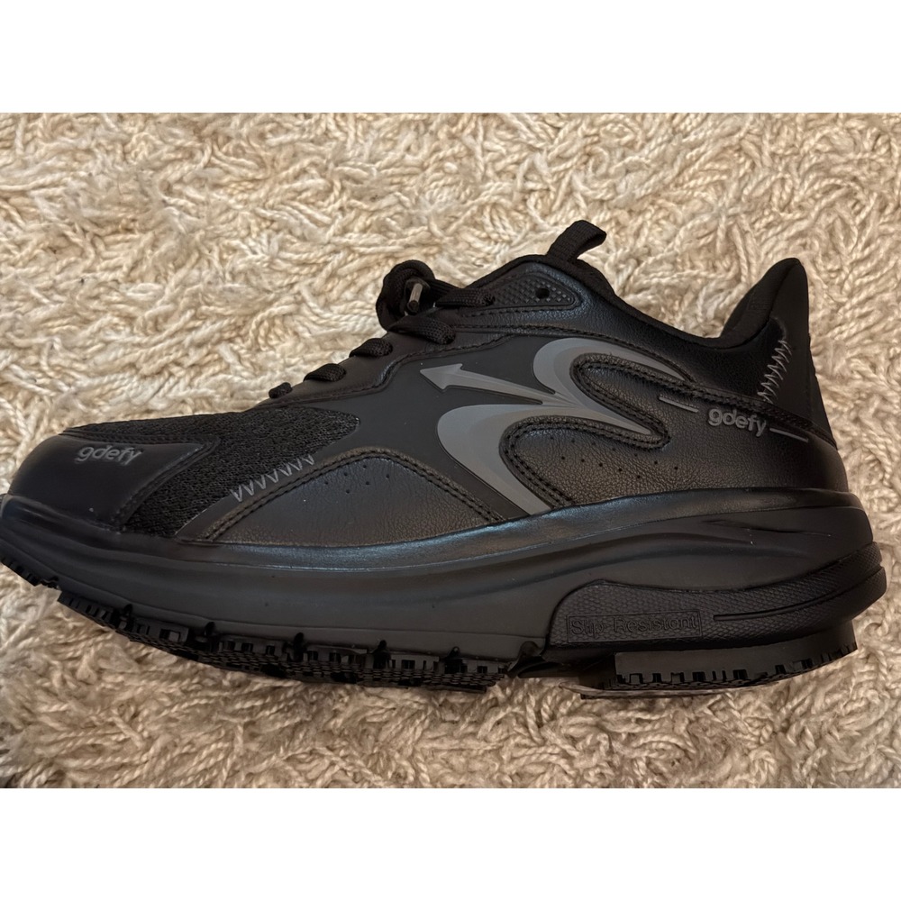 Gravity Defyer G-Defy Black VersoShock Slip Resistant Shoe TB9037FBL-XW Size 8.5